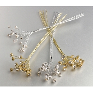 Diamante Spray - Clear on Silver