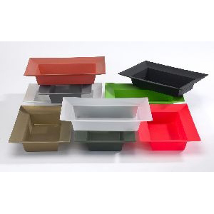 Designer Bowl Rectangle - Dark Green 33x22cm