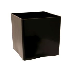 Black Plastic Cube (15cm)