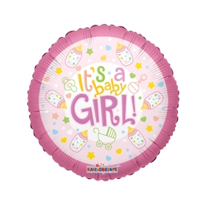 Balloon - Baby Girl 18'' Bottle