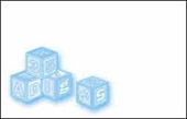 Greeting Card - Baby Boy - Blocks