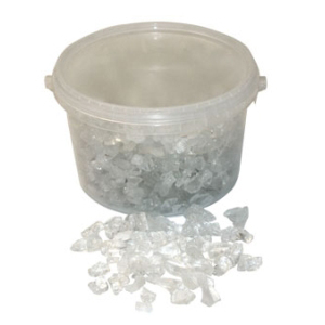 10-20mm 3.5kg Clear Glass Stones in Bucket