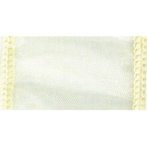 70mm Cream Wired APAC Chiffon Ribbon