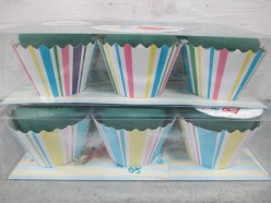 cupcakes 12cm assorted stripes cupcakes