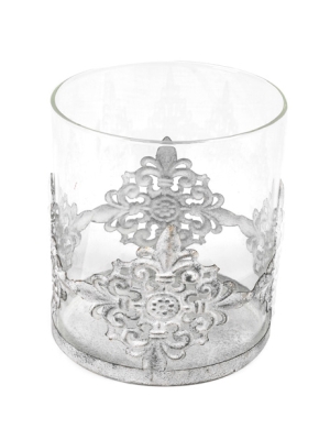 Candle Holder - Weathered Metal