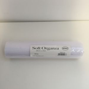 Soft Organza White 29cmx25m