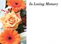 Greeting Card Large ILM Orange Rose  (x25)