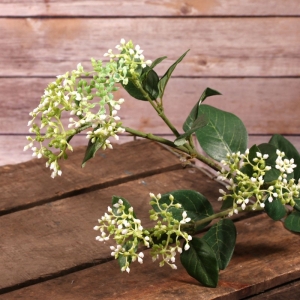 Artificial Viburnum Tinus Spray Green/White