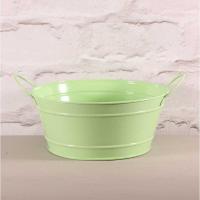 Zinc Bowl Round Green