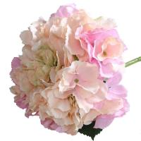 Artificial Short Stem Hydrangea Blush Pink