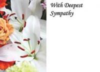 Greeting Card With Deepest Sympathy Lily