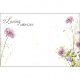 Greeting Card In Loving Memory Wild Flowers