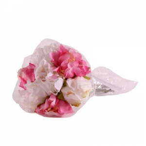 Artificial Peony Bouquet Pink Blush (30cm)
