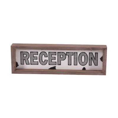 'Reception' Sign