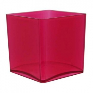 Cube Cerise Acrylic (H15cm)