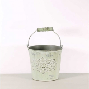 'Garden' Bucket - Green/White
