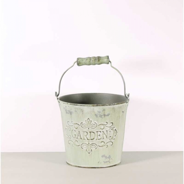 'Garden' Bucket - Green/White