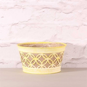 Round Metal Planter