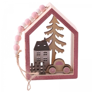 Hanging Wooden Xmas Decoration