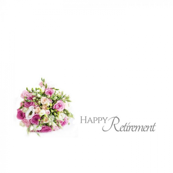 Greeting Card - Happy Retirement - Bouquet of Roses