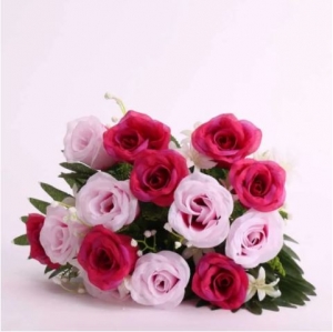 Artificial Flowers - Tropical Rose Bush