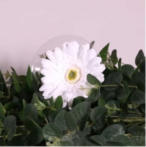 Artificial Flowers - Single Gerbera White