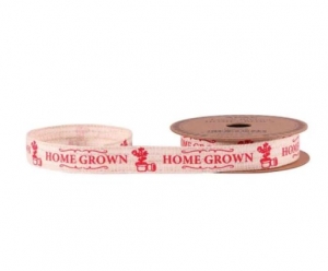 Ribbon - 'Homegrown' Red Linen