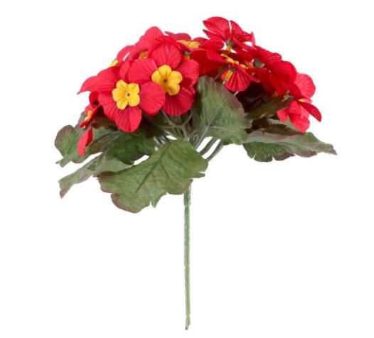 Artificial Flowers - Primula Red