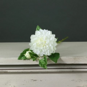 Artificial Flowers - Tintagel Spray Dahlia White