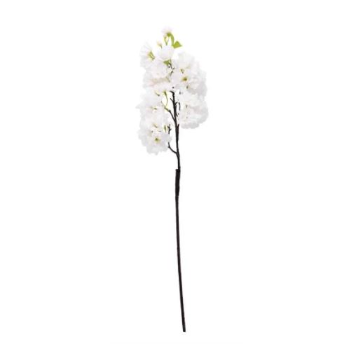 Artificial Flowers - Single Apple Blossom White
