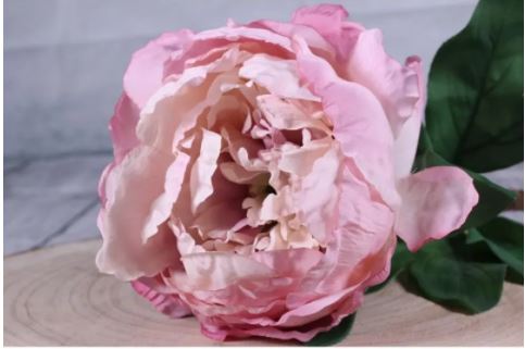 Artificial Flowers - Single Peony Pink