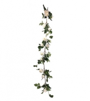 Luxury Rose Garland White