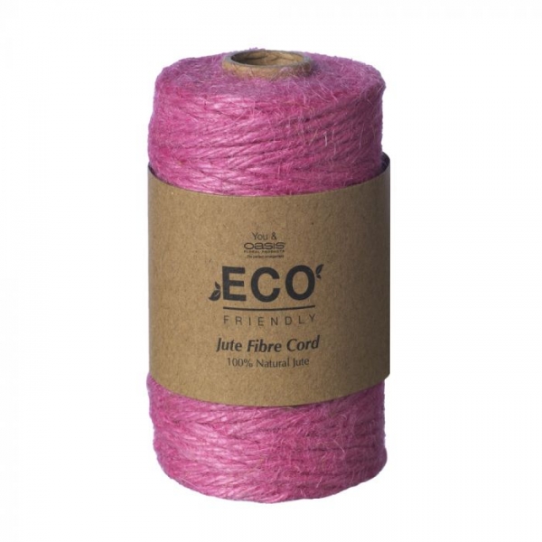 Jute Fibre Cord - Pink